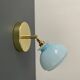 Vintage blue opaline lampshade wall lamp