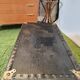 Old black black gold ironing