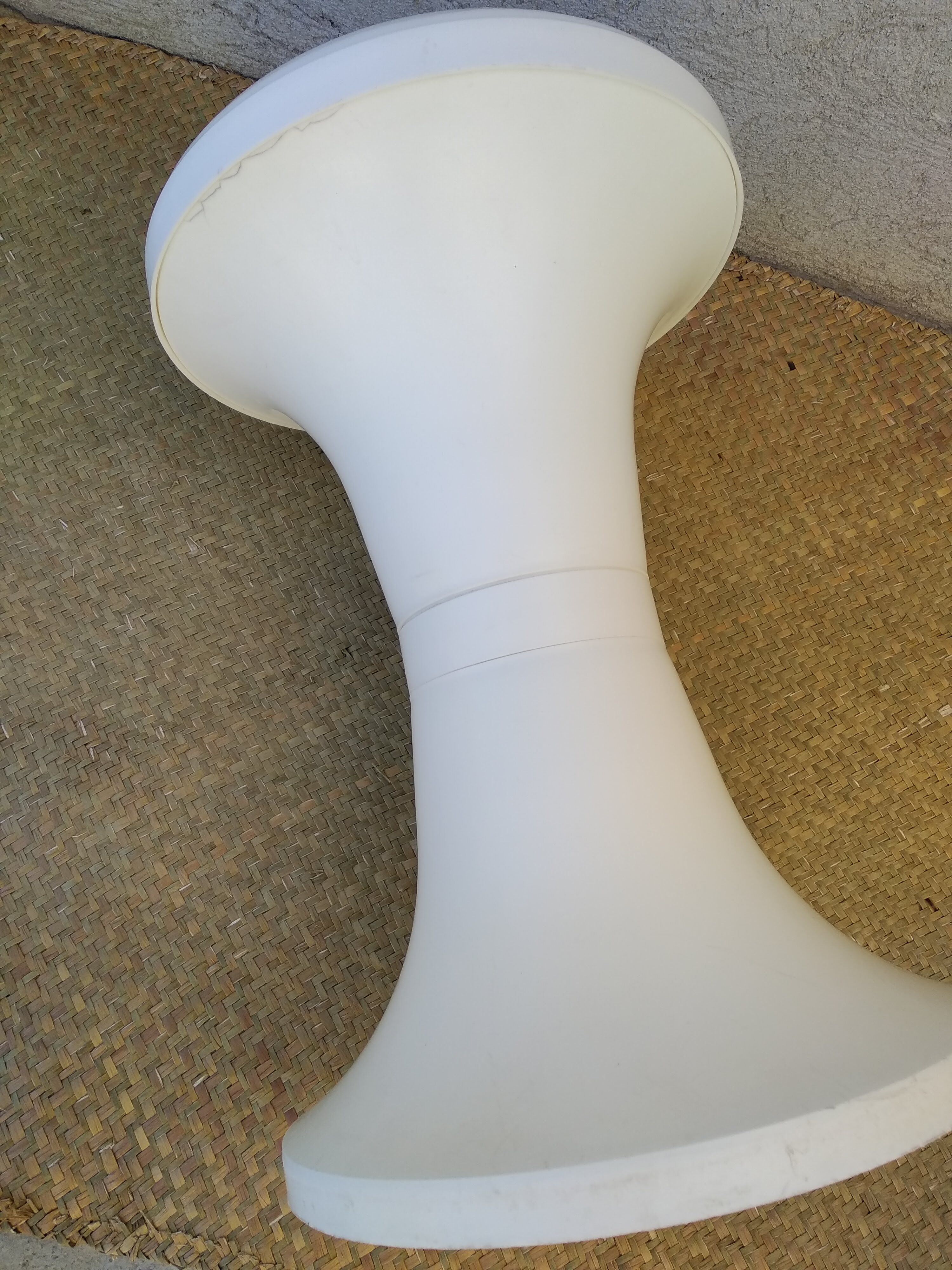 Stool Tam Tam diabolo Vintage 70 White