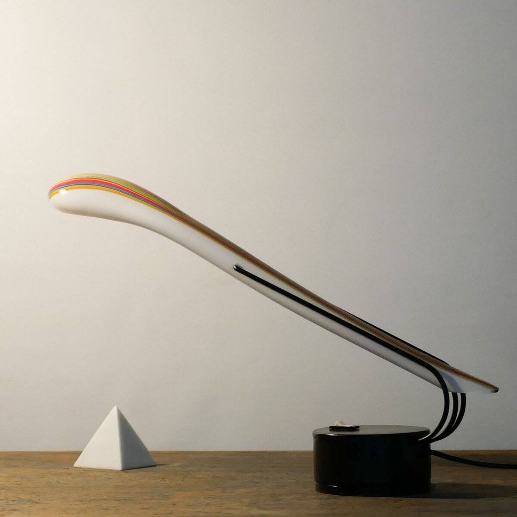 Cobra table lamp in Murano glass by Lino Tagliapietra for Effetre, Italy, 1980s