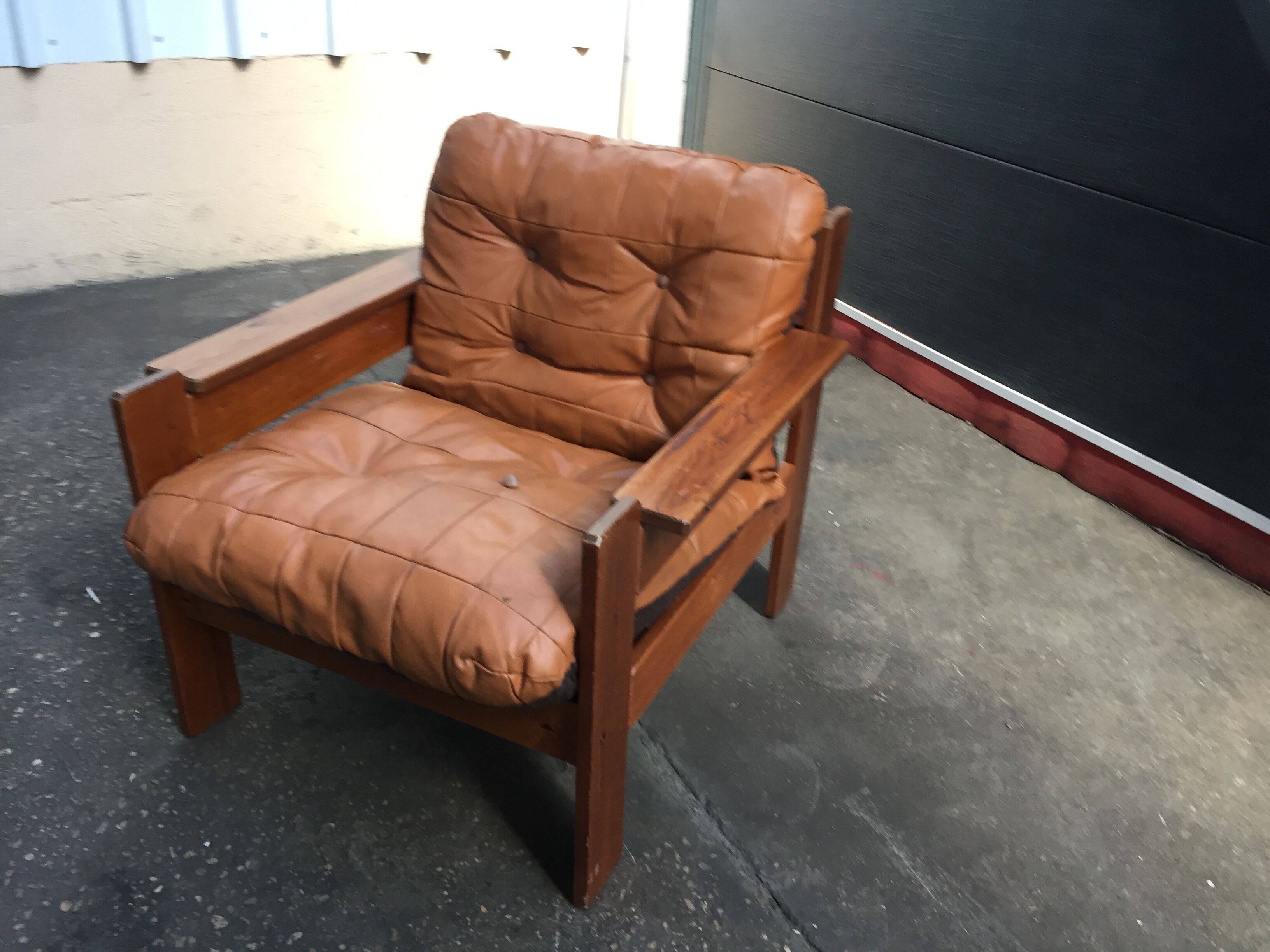 Scandinavian armchair in vintage pine