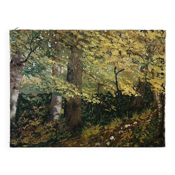Tableau "Chemin dans le sous-bois"