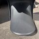 Set of 4 black Verner Panton Vitra chairs.