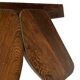 Vintage Coffee Table Wengé Brutalist Postmodern 70's Design