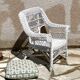 Vintage rattan kids garden armchair