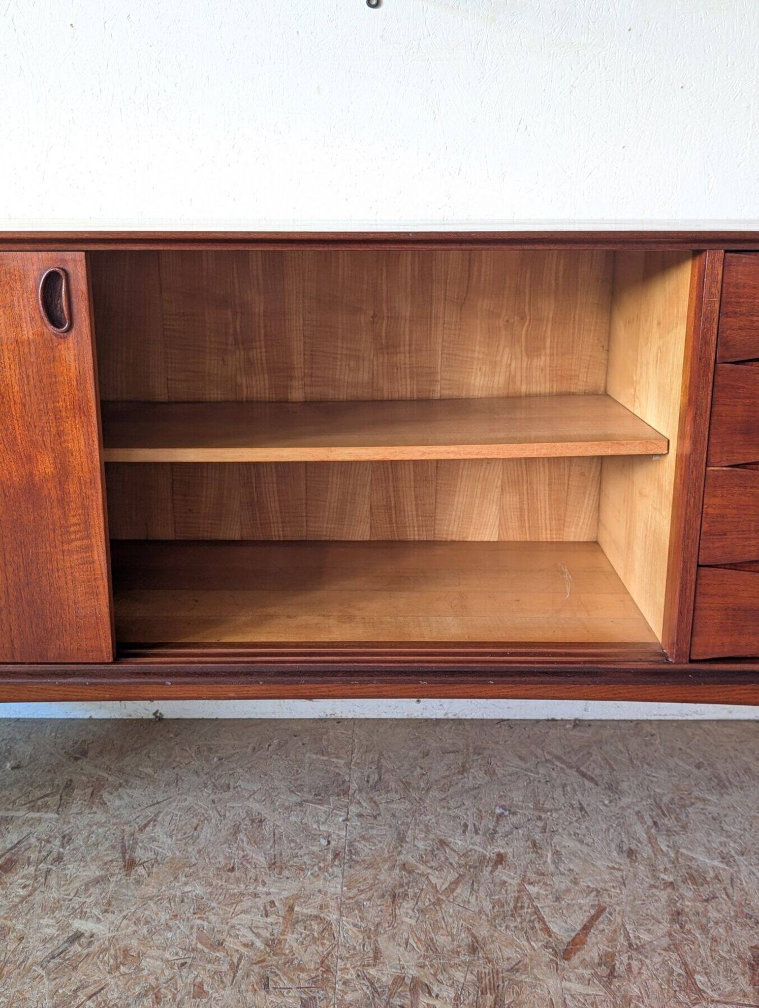 Teak enfilade "Paola" by Oswald Vermaercke published by V-Form, 1950s/60s.