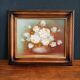 Still life painting with flowers, artist's signature