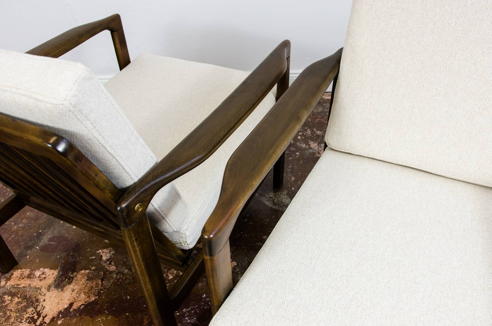 Mid Century Armchairs By Zenon Bączyk, 1960's, Set Of 2