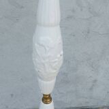 Halogen floor lamp from the 60s in marble ceramic and brass