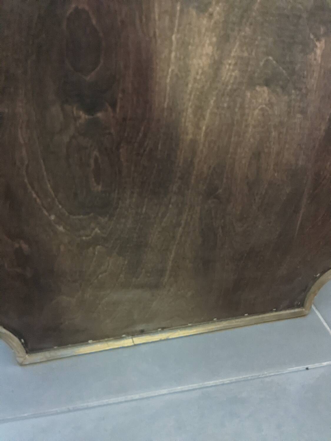 Old policeman's hat mirror