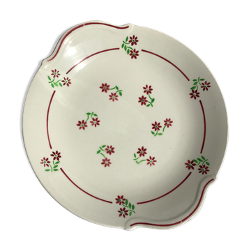 Badonviller cake dish half porcelain florets