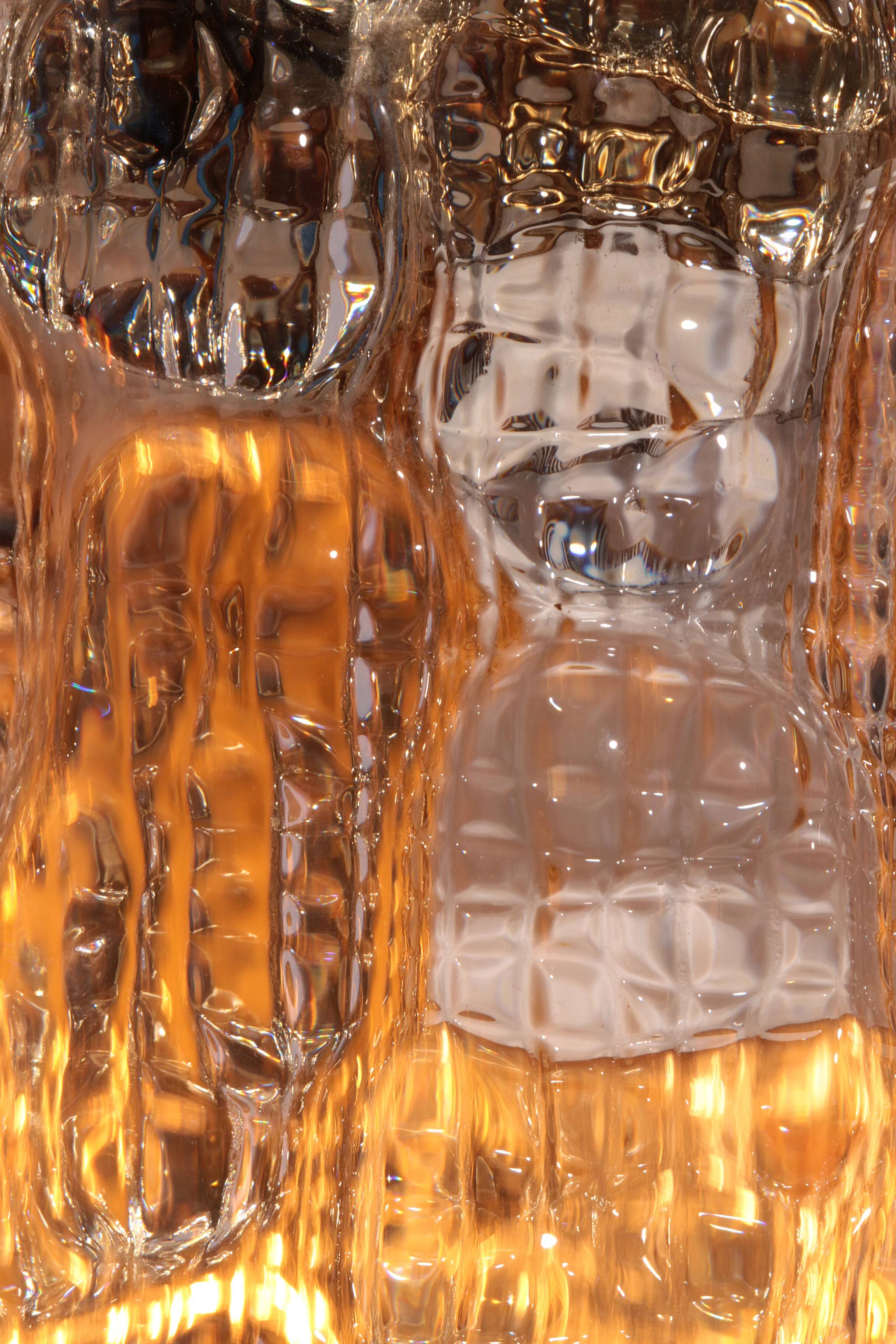 Wall lamps by Carl Fagerlund, Orrefors glass by Lyfa Denmark model Gefion
