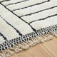 White geometric Beni ouarain rug 200*300 cm