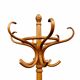 Antique curved wood parrot coat rack bistro style