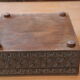 Hand-painted engraved and painted wooden box, seen from Moscow