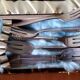 Silver metal cutlery set art deco goldsmith ATO 49 pieces