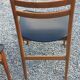 Set of 4 Scandinavian-style teak chairs from the 1970s.