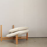 Foldable lounge set in pinewood by Burkhard Vogtherr for Rosenthal