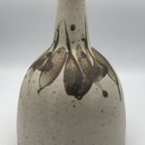 BOTTLE Vintage bottle in partially glazed pyrite stoneware