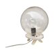 Space Age lamp with spherical bubble glass shade, Germany 1970s.