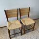 Pair of mulched chairs