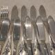 9 fish cutlery pieces, 18 pieces, silver-plated metal, Christofle Marly silversmiths