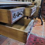 Oak desk with drawers