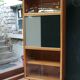 Bibliothèque vitrine bicolore