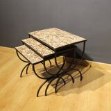 Ceramic nesting tables, 1950s