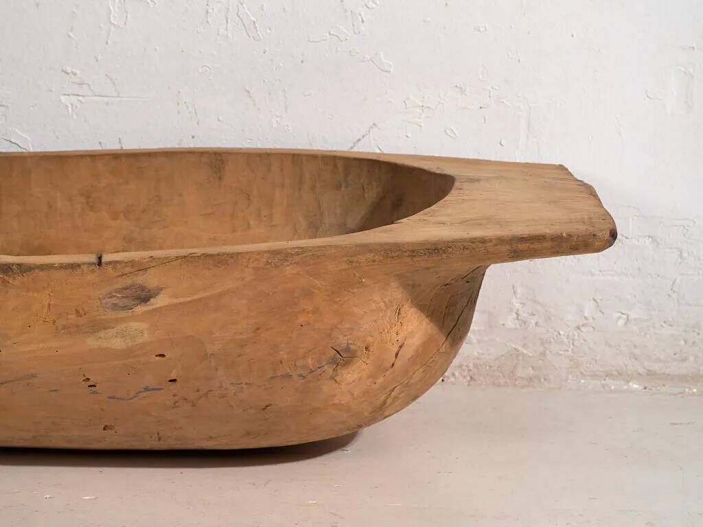 Antique solid wood trough (c.1900) #5
