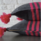 Grey and pink cushion
