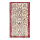 Vintage Turkish Oushak Handmade Wool Cotton Red Area Rug 107x191