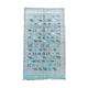 Tapis ethnique berbère bleu délavé