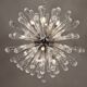 Venetian chandelier "Sputnik" adorned with Murano glass drops, around 1990.
