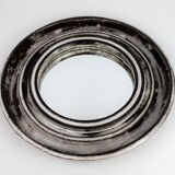Mirror hofmann ceramic gray vallauris 1950
