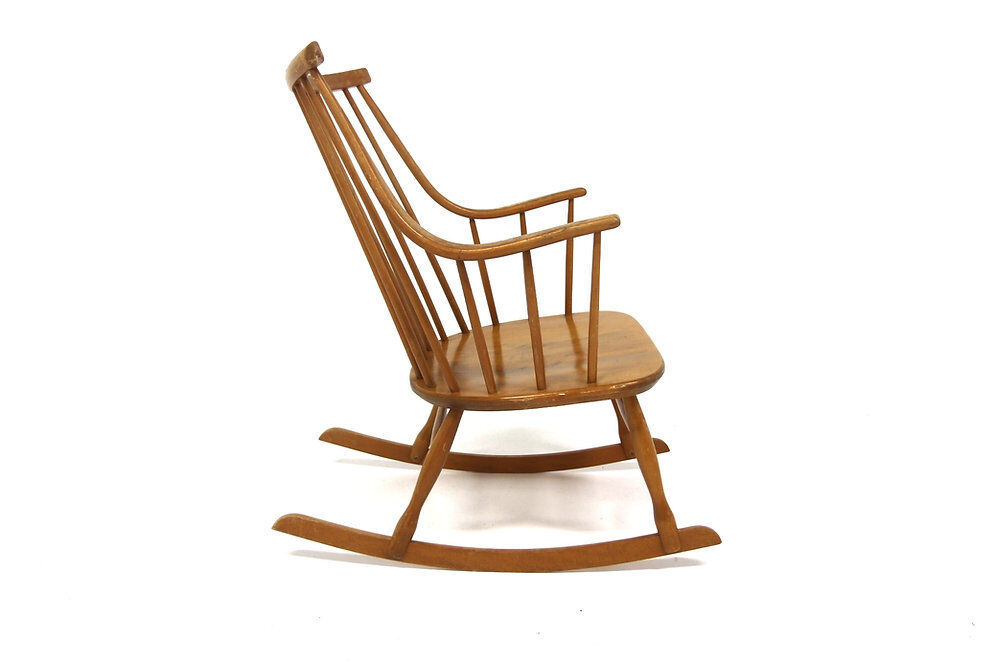 Scandinavian rocking chair "Grandessa", Lena Larsson, Nesto, Sweden, 1960