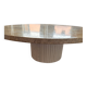 Travertine round table