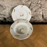 Series of 6 hollow plates DIGOIN / NEMOURS