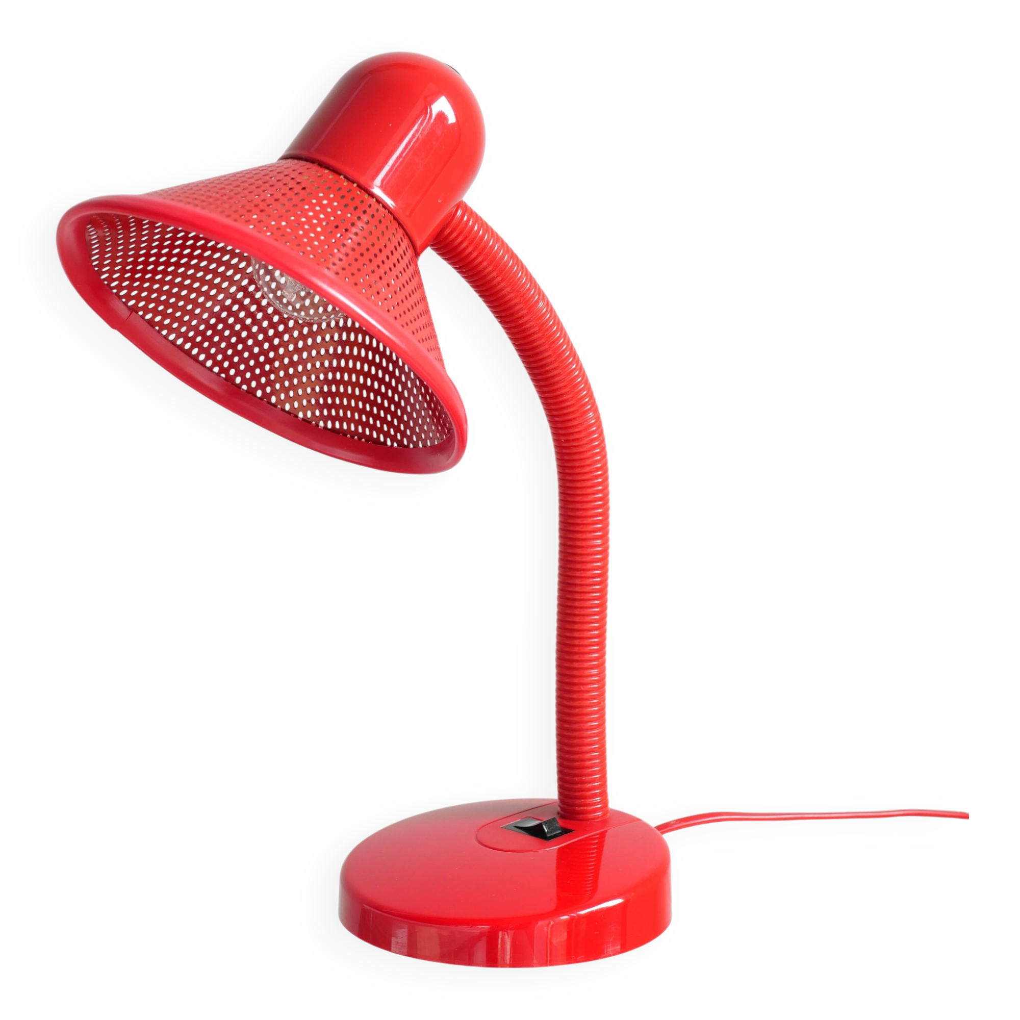 Lampe de bureau laquée rouge - Massive Belgique
