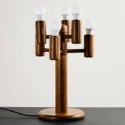Oak table lamp by Temde Leuchten
