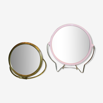 Miroirs ronds  ( diamètre : 11cm et 13.5 cm)