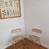 Pair of vintage Plia design chairs by G. Pipette for Castelli from the 60s
