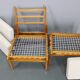 Paire de chaises et pouf « Hunting » restaurés par Uno et Osten Kristiansson des années 1950