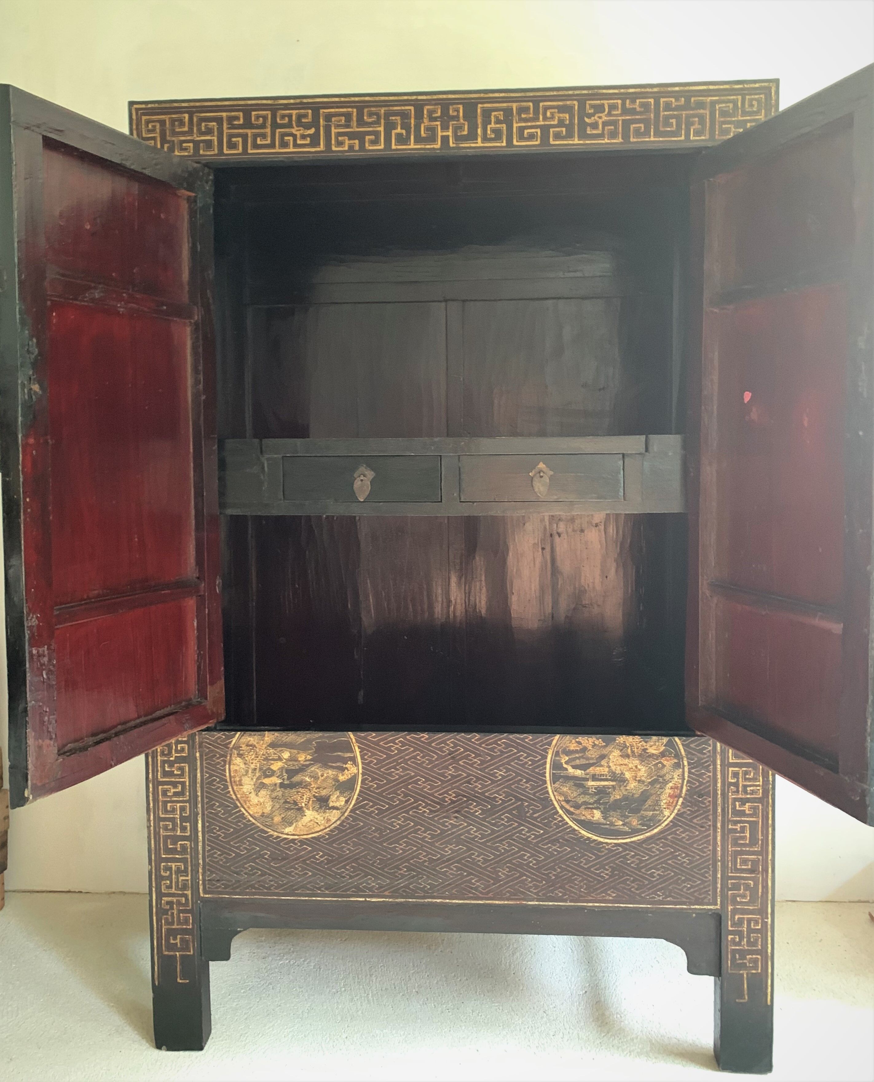 Chinese lacquered cabinet