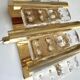 Mid-century modern Swedish crystal wall sconce from Orrefors, 1960