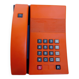 Téléphone GCT Digitel Vintage Orange des années 70.