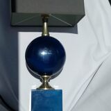 Philippe Barbier blue metal lamp