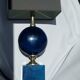 Lampe métal bleue Philippe Barbier