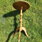 Wooden tripod side table/guéridon
