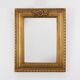 20th Century rectangular Deknudt Gilt Resin Mirror, Belgium